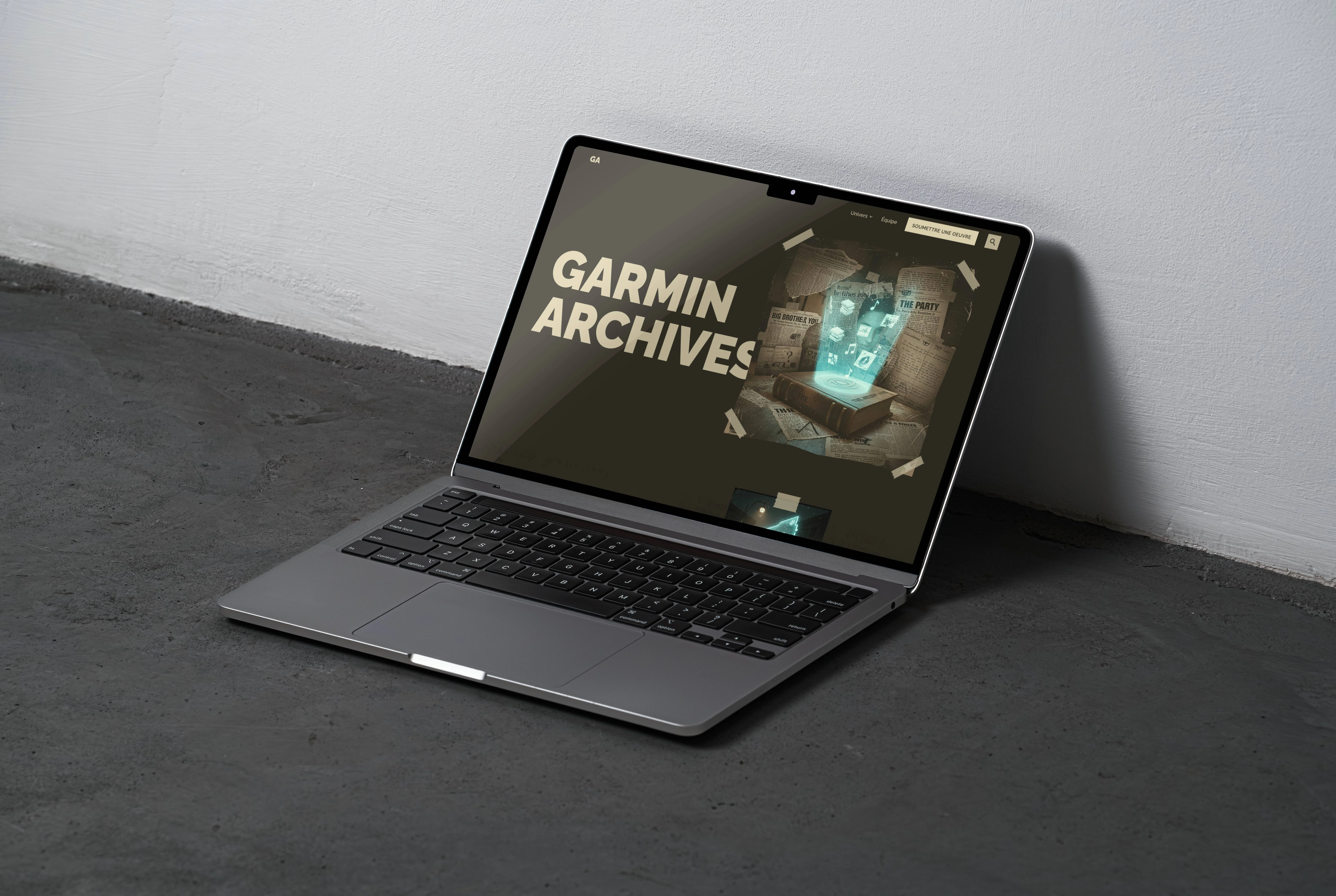 Mockup de Monde Inconnu